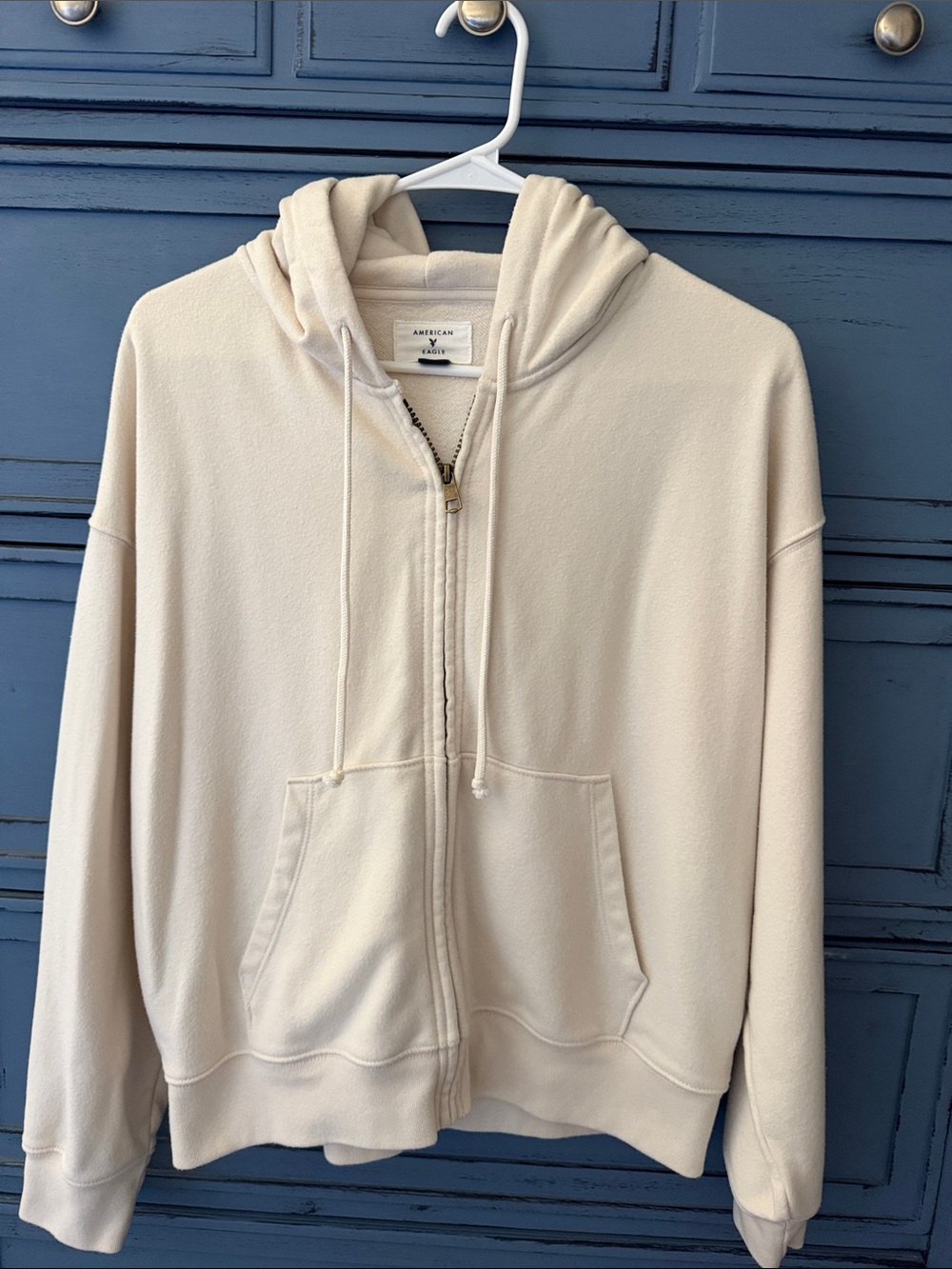 American Eagle Outfitters Cream Hoodie